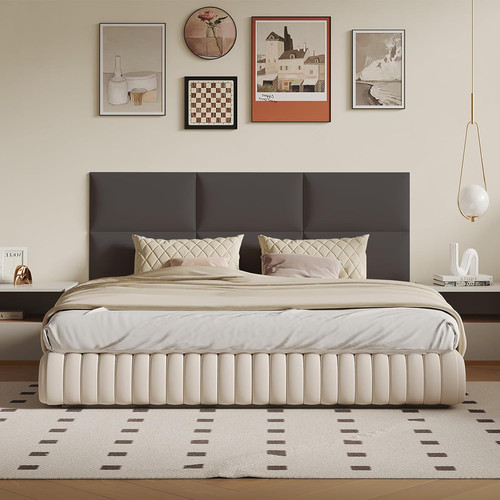Gray modular stick padded - stick-on,